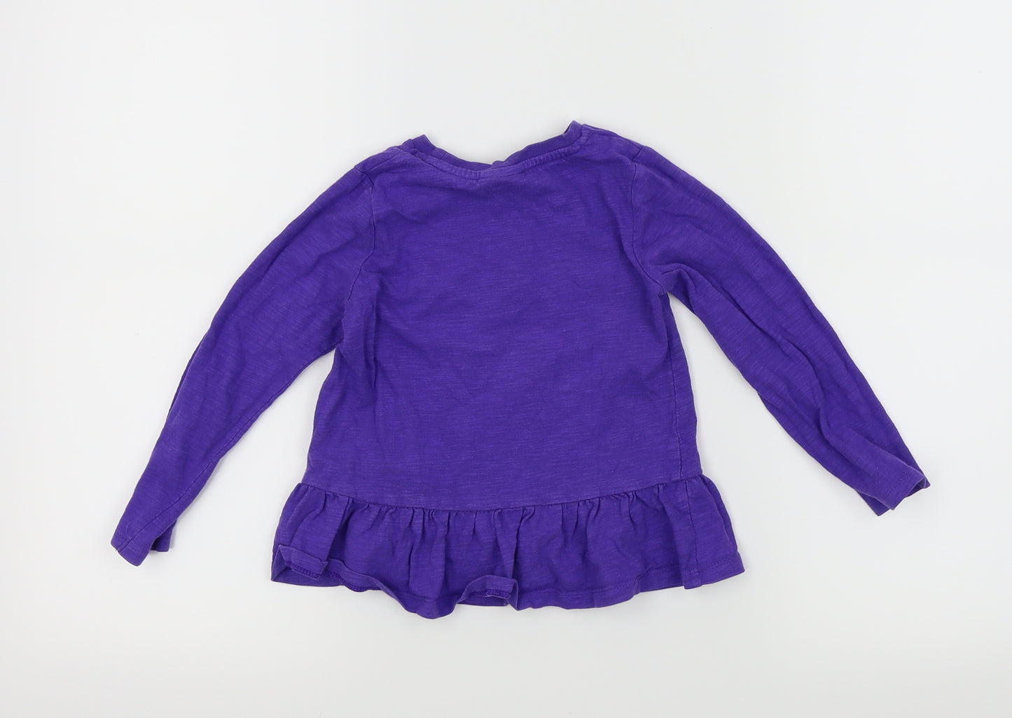 TU Girls Purple   Basic T-Shirt Size 3-4 Years  - Vampirina