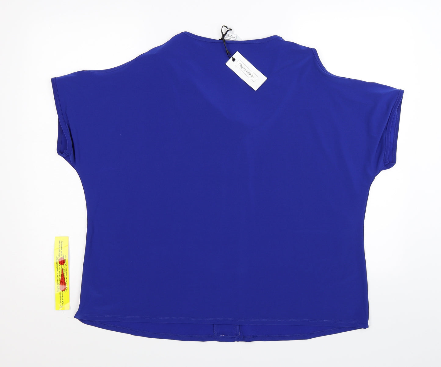 Nightingales Womens Blue   Tunic T-Shirt Size 22  - cold shoulder