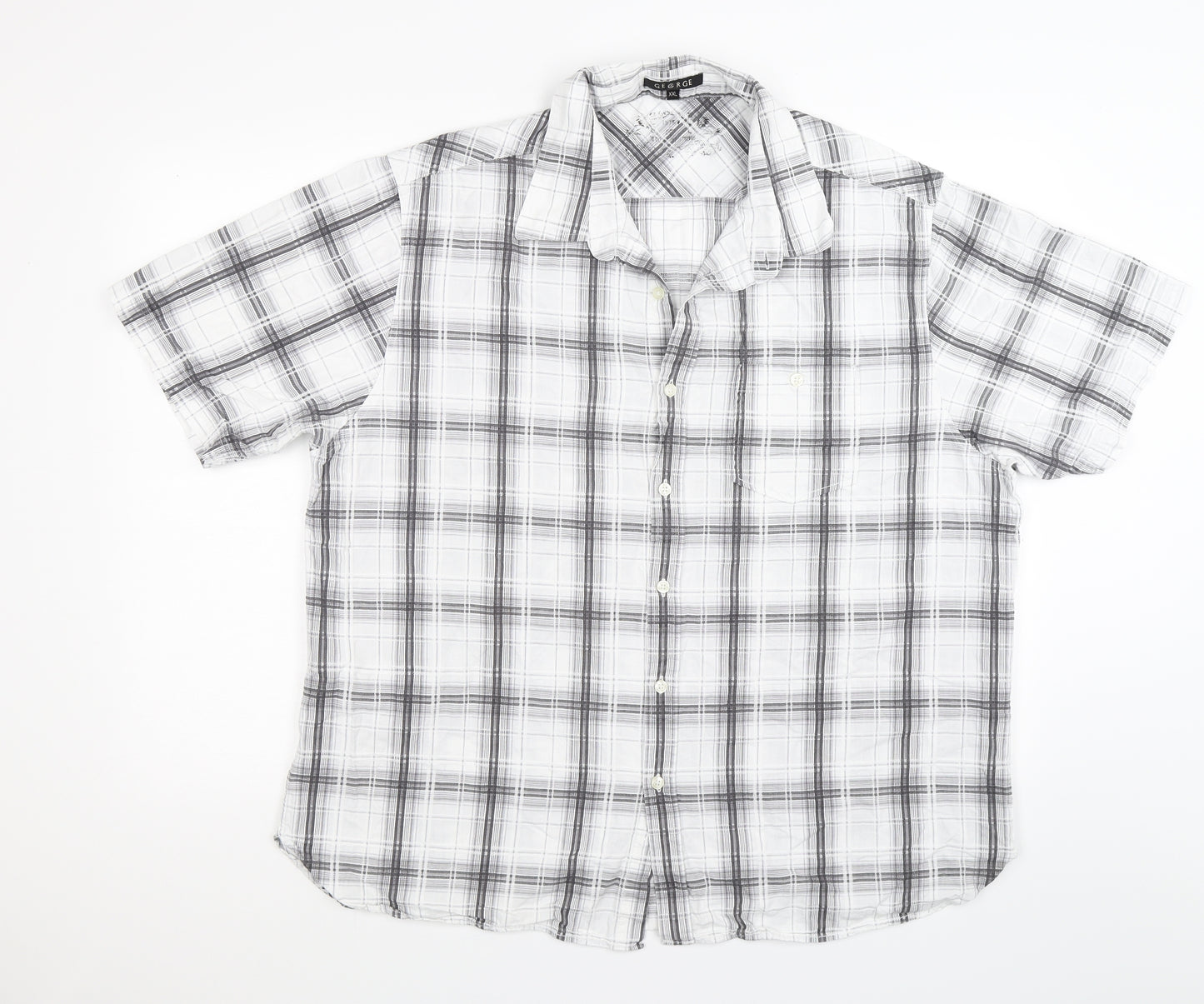 George Mens Clear    Button-Up Size 2XL