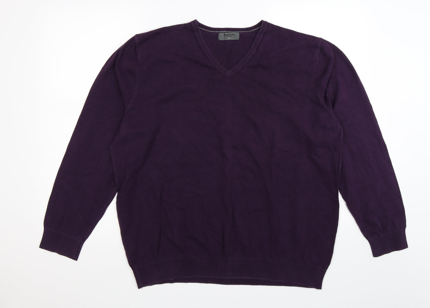 Burton Mens Purple  Knit Pullover Jumper Size 2XL