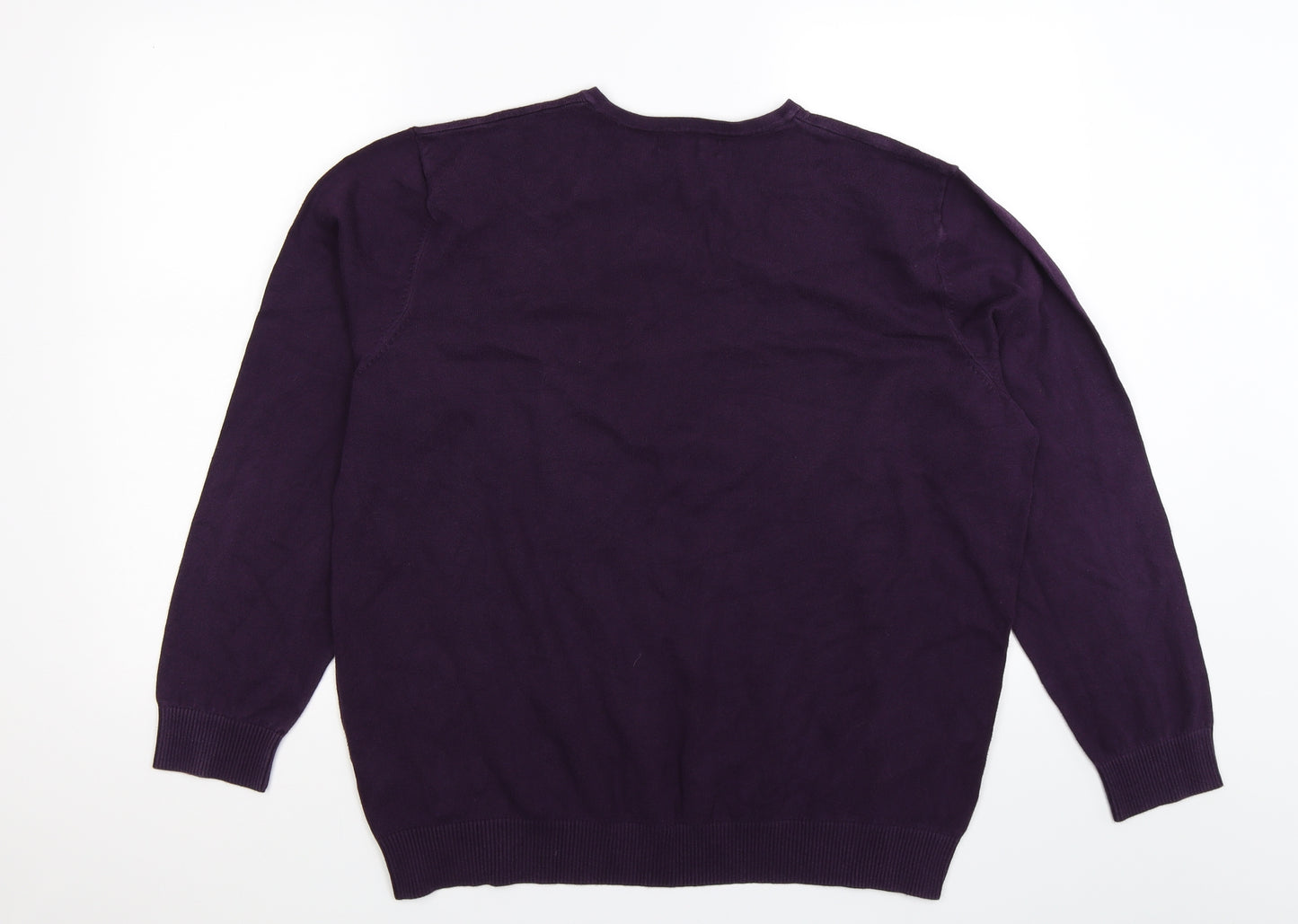 Burton Mens Purple  Knit Pullover Jumper Size 2XL