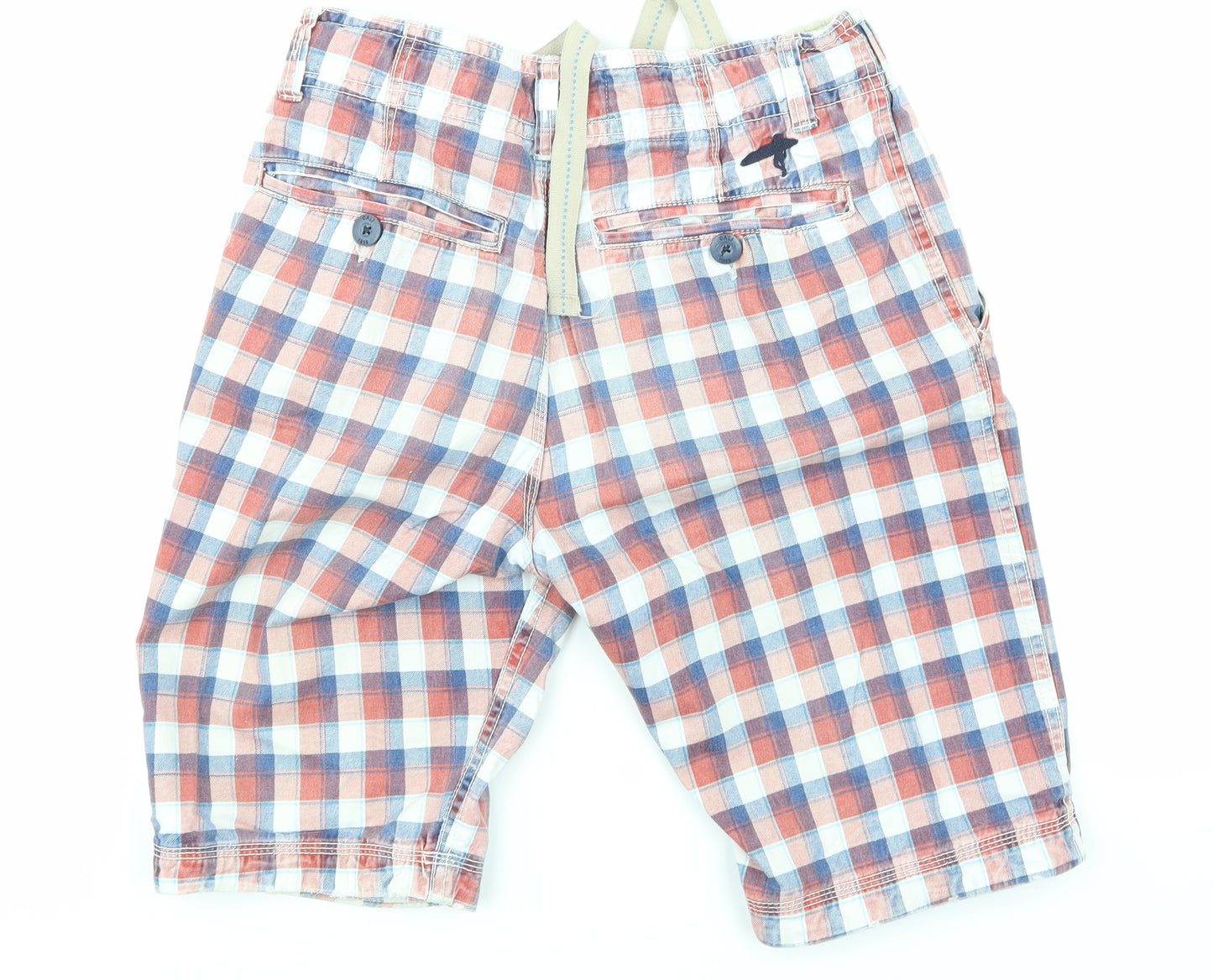 Ambrose Mens Multicoloured Check  Bermuda Shorts Size 30 in
