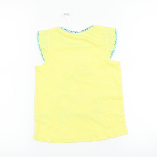 Nutmeg Girls Yellow   Basic T-Shirt Size 4-5 Years  - camper