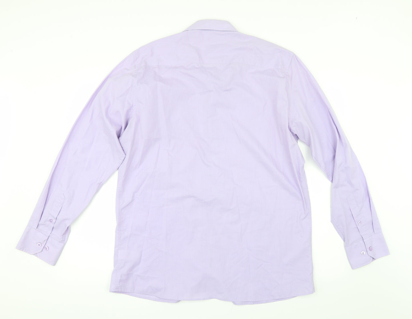 F&F Mens Purple    Dress Shirt Size 16
