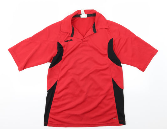 DECATHLON Mens Red   Basic Polo Size M