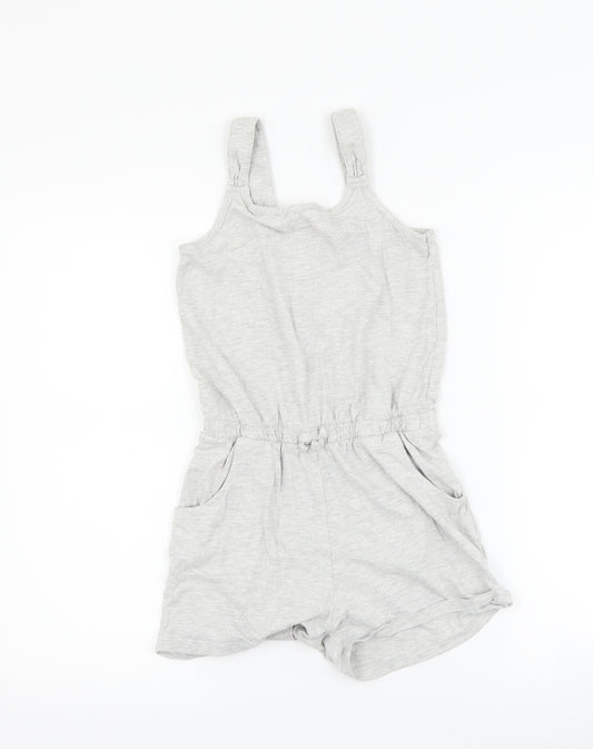 George Girls Grey   Playsuit One-Piece Size 9-10 Years