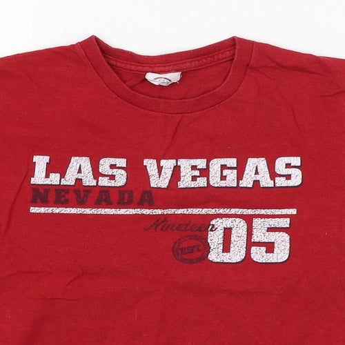 Delta Boys Red   Basic T-Shirt Size 5-6 Years  - Las Vegas