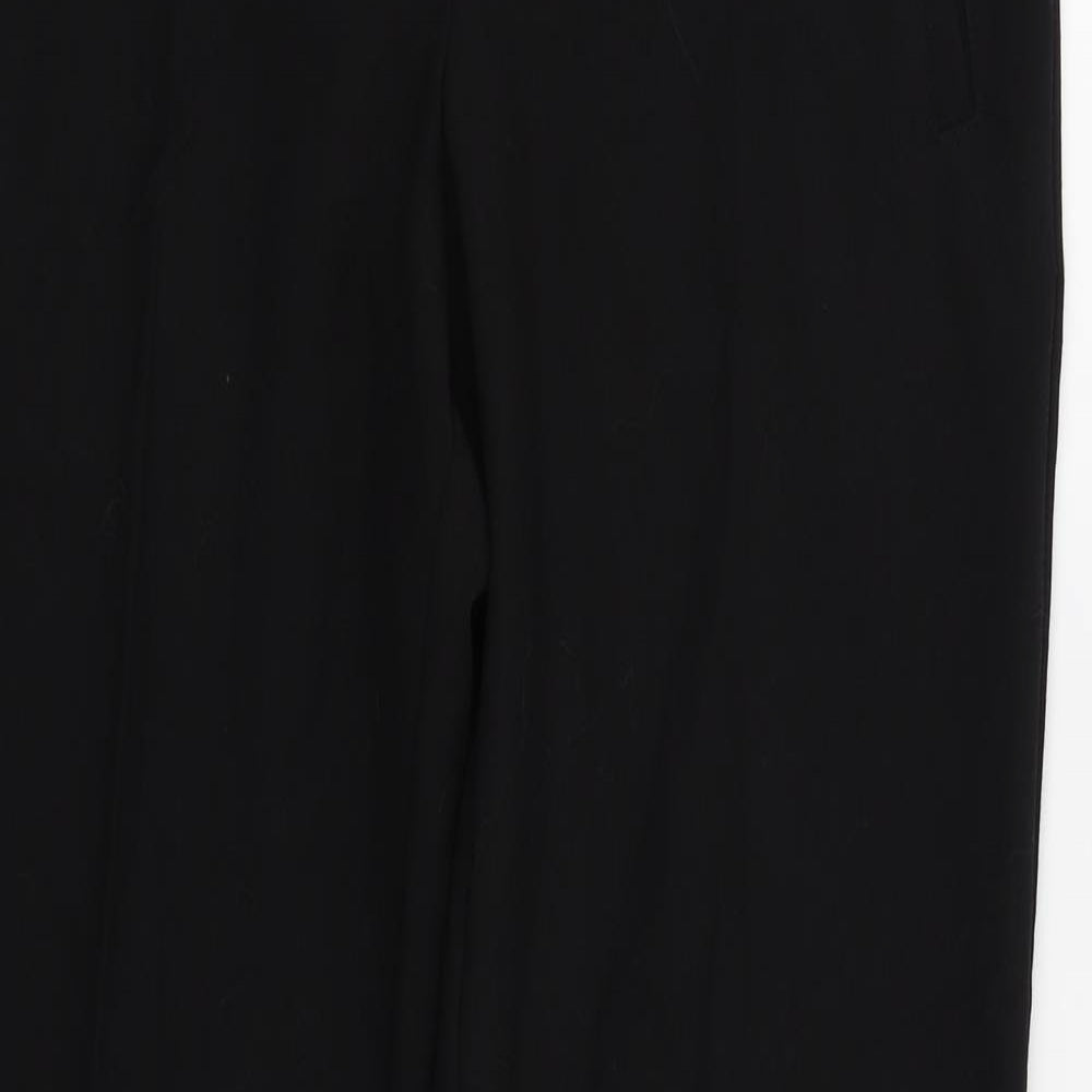 George Womens Black Straight Leg Stretch Trousers Size 8R - ASDA Groceries