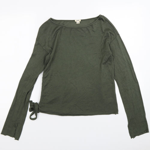 Garage Womens Green  Knit Pullover Jumper Size S