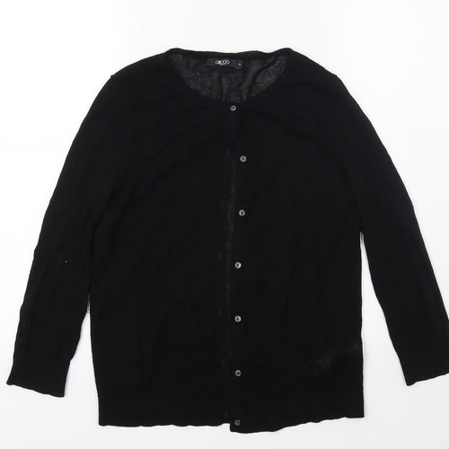 G2000 Womens Black  Knit Cardigan Jumper Size 10