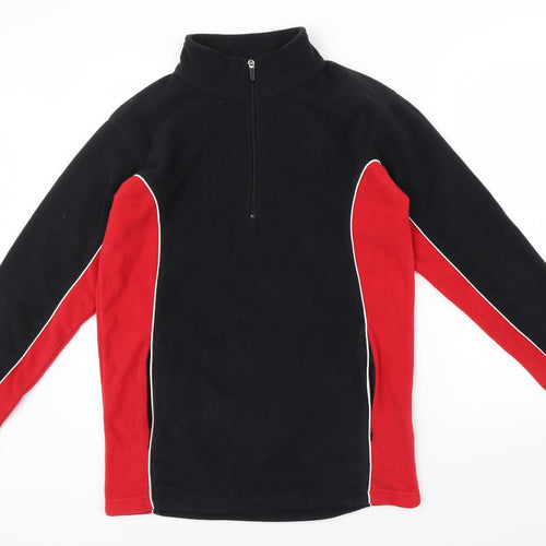 Tombo Mens Black   Pullover Jumper Size M  - RED SIDE PANALS