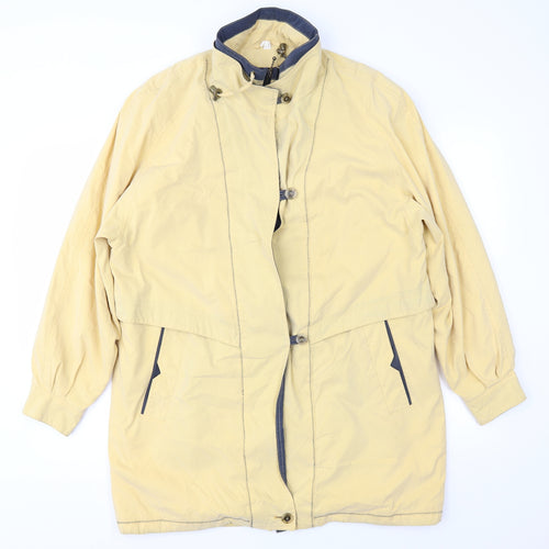 Astraka Womens Yellow   Overcoat Coat Size 14