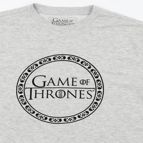 Game Of Thrones Mens Grey   Pullover Jumper Size S