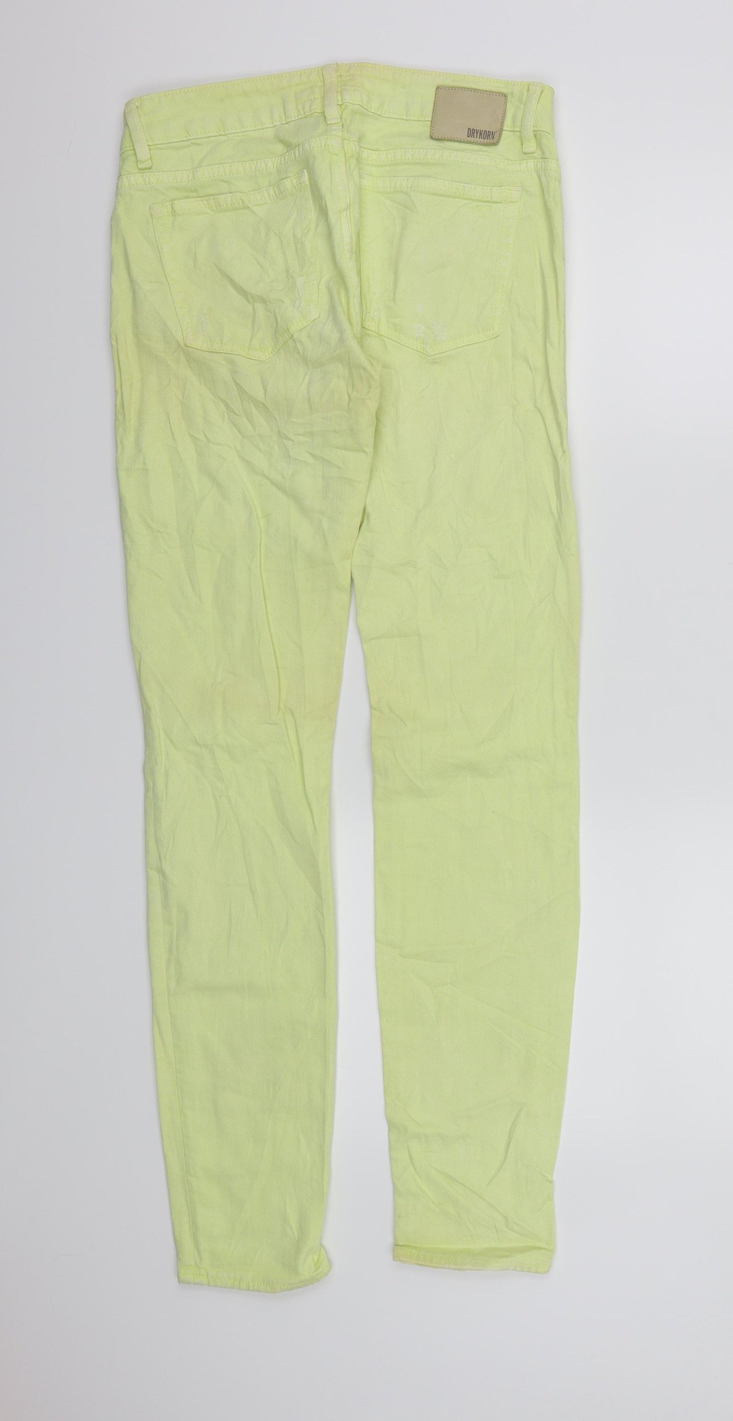Drykorn Womens Yellow  Denim Skinny Jeans  L34 in