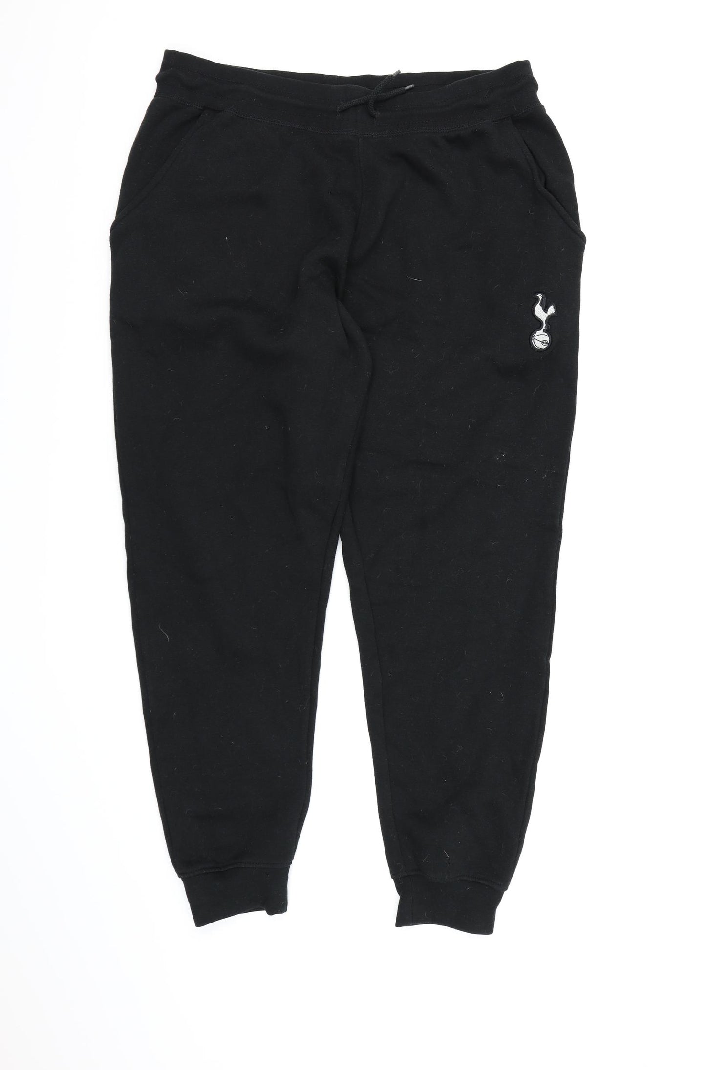 Tottenham Hotspur F.C. Mens Black  Jersey Jogger Trousers Size 2XL L28 in