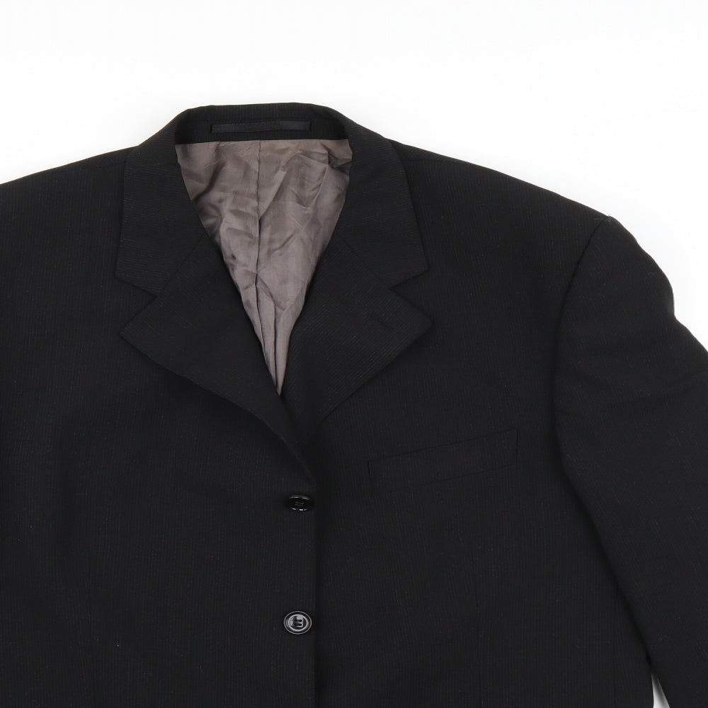 Lino vierra Mens Black   Jacket Suit Jacket