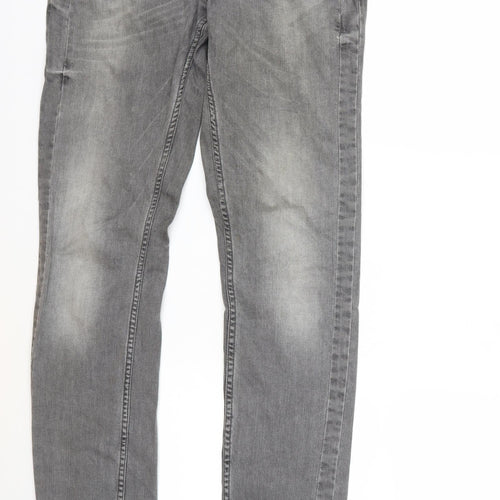 Fishbone Womens Grey  Denim Straight Jeans Size 29 in L32 in