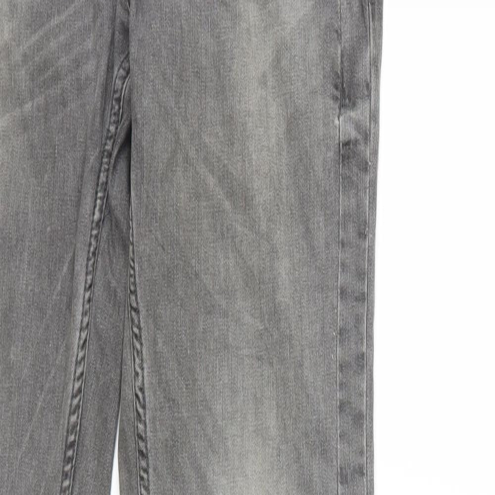 Fishbone Womens Grey  Denim Straight Jeans Size 29 in L32 in