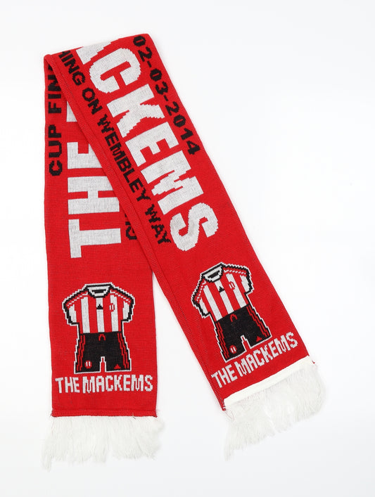 Sunderland AFC Unisex Red  Knit Scarf  One Size  - The Mackem's commemorative football