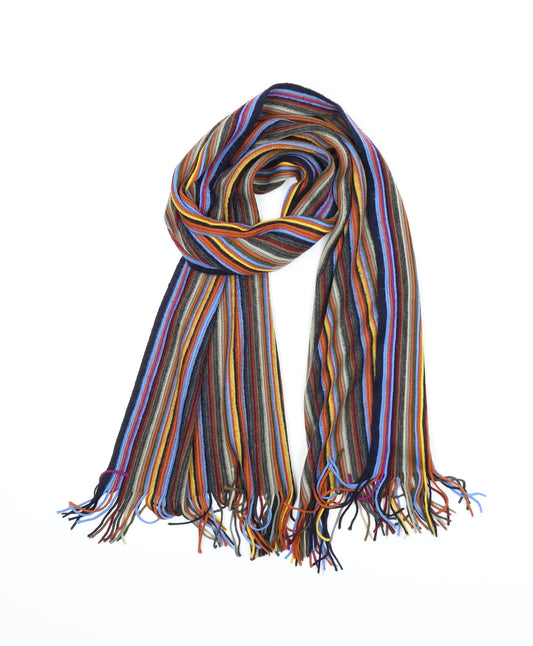 Preworn Unisex Multicoloured Striped  Scarf  One Size