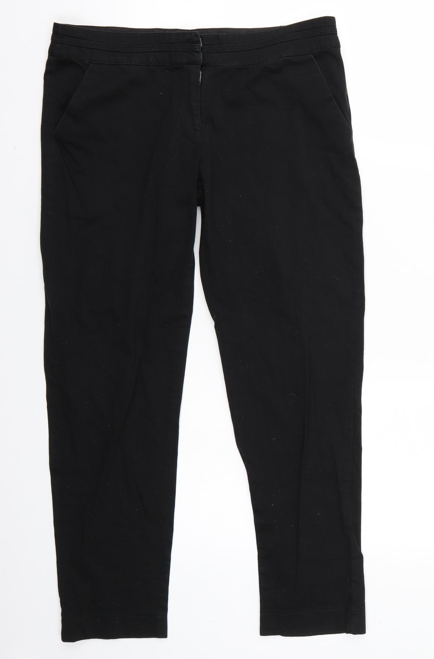 Fusion Womens Black   Trousers  Size 12 L26 in