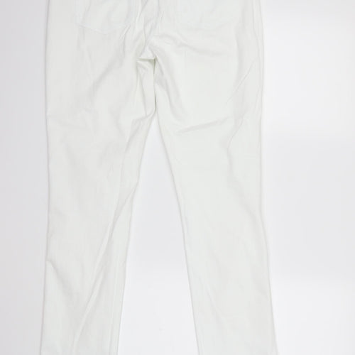 ANNE WEYBURN Womens White   Skinny Jeans Size 10 L31 in