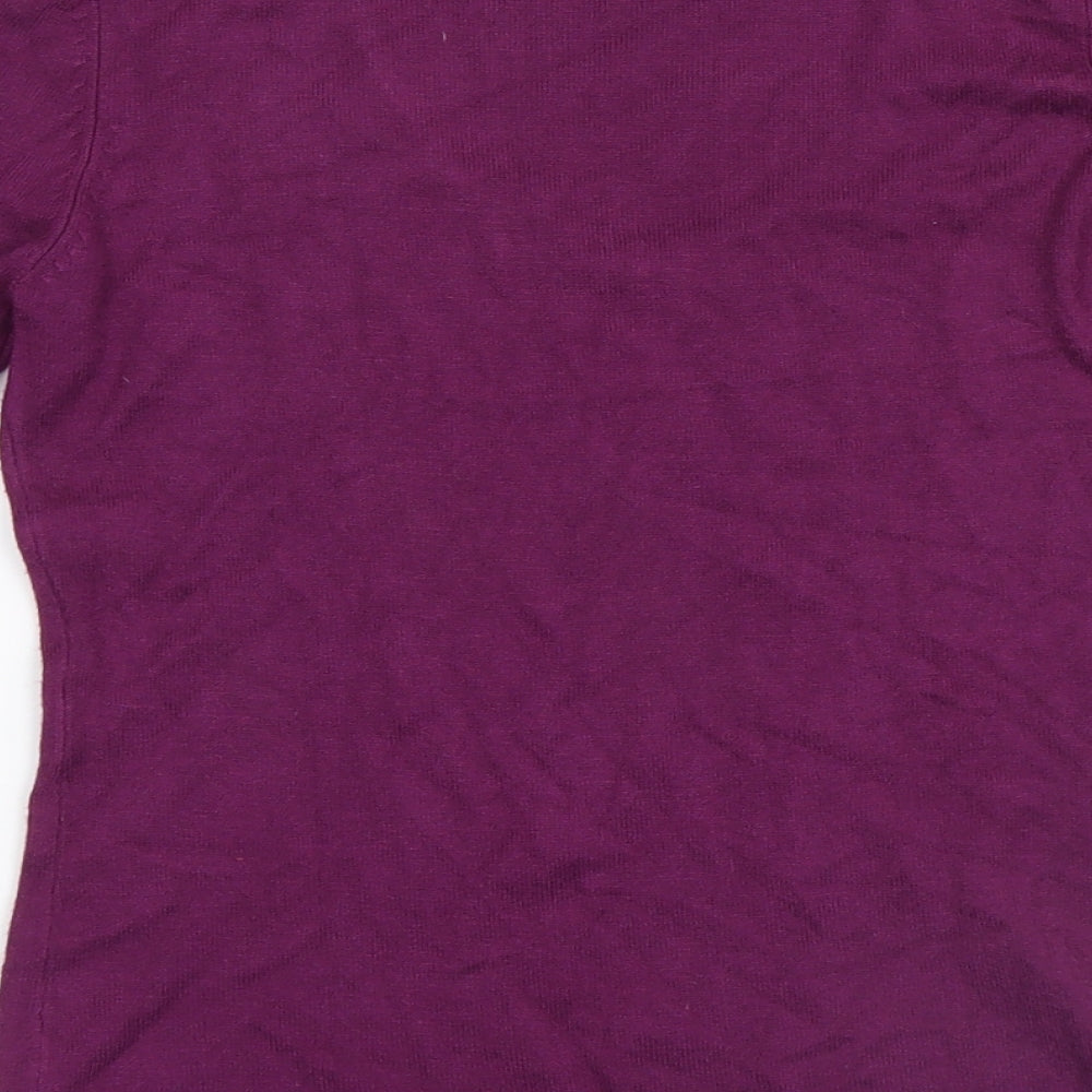 Seed Womens Purple   Pullover Jumper Size S