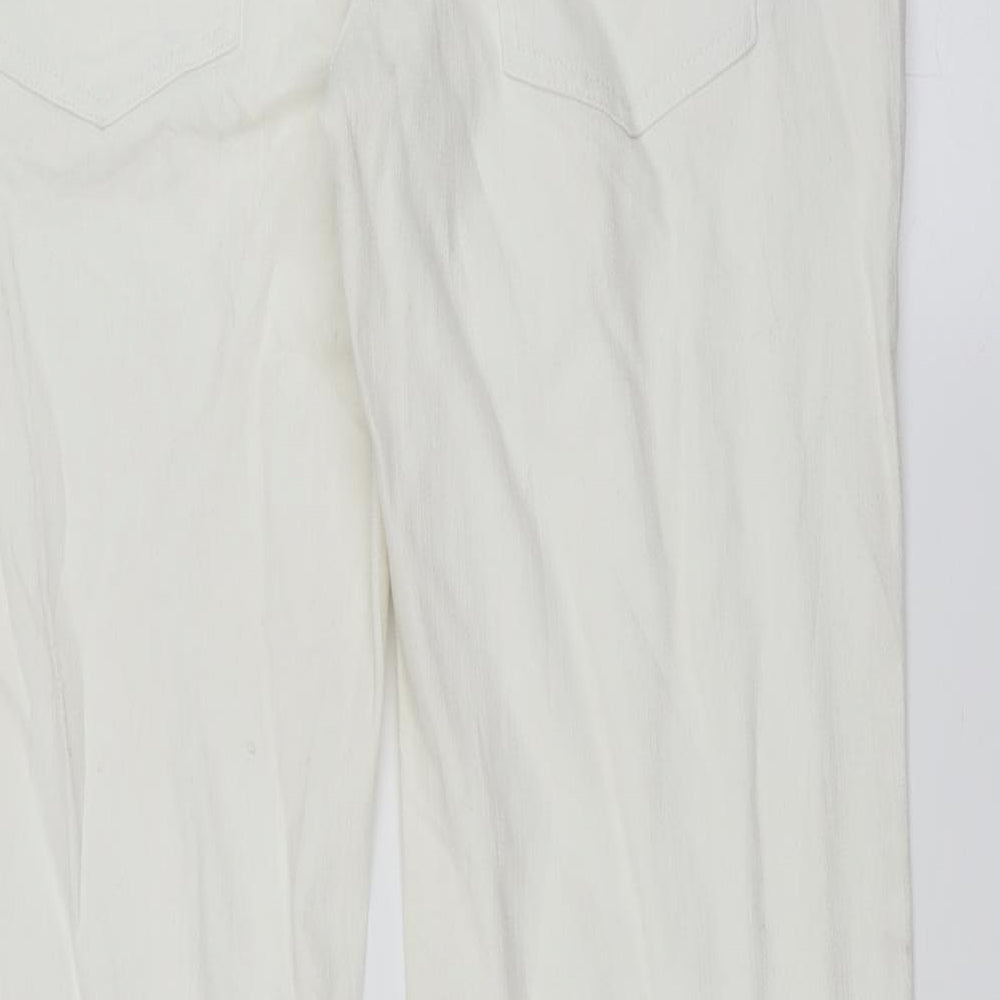 John Baner Womens White  Denim Bootcut Jeans Size 16 L31 in - Bootcut