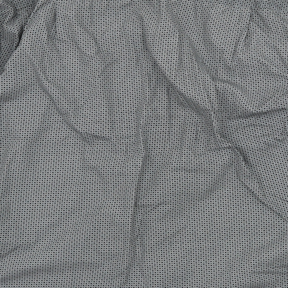 Taylor & Wright Mens Black Polka Dot   Dress Shirt Size 16.5