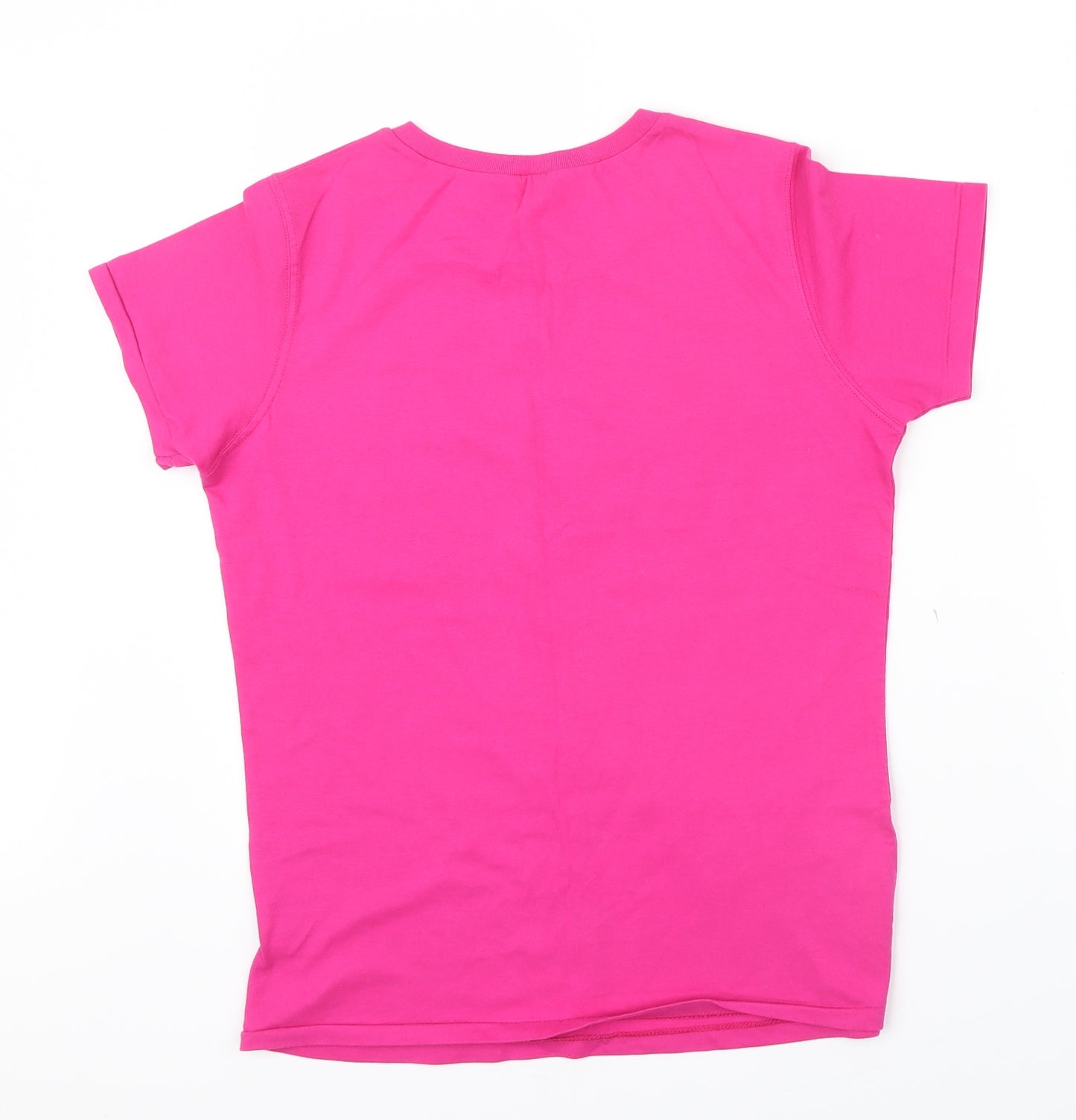 Continental Womens Pink Colourblock  Basic T-Shirt Size L  - im a show girl