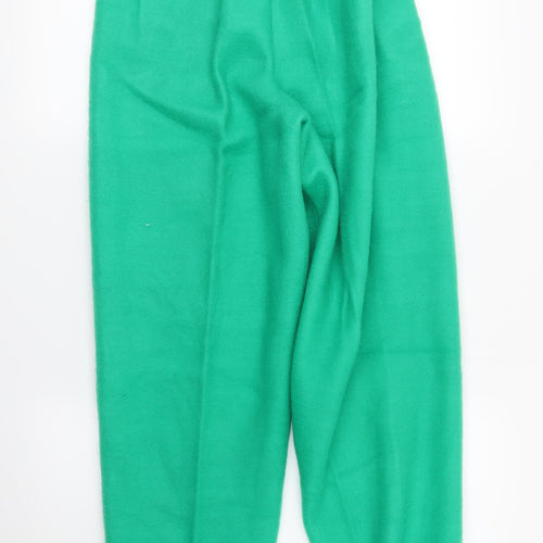 Asda Womens Green Solid  Top Pyjama Set Size 10
