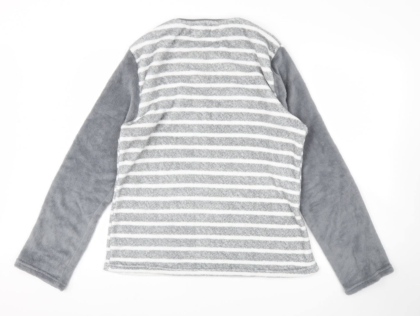 Hudson Womens Grey Striped  Top Pyjama Top Size XL
