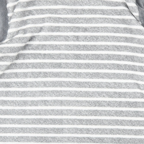 Hudson Womens Grey Striped  Top Pyjama Top Size XL