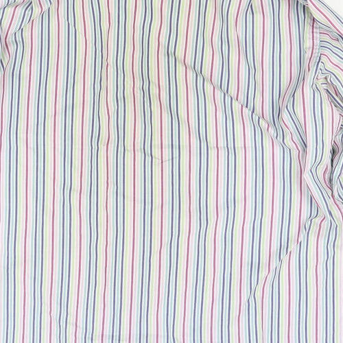 Paradigm Mens Multicoloured Striped   Dress Shirt Size 16