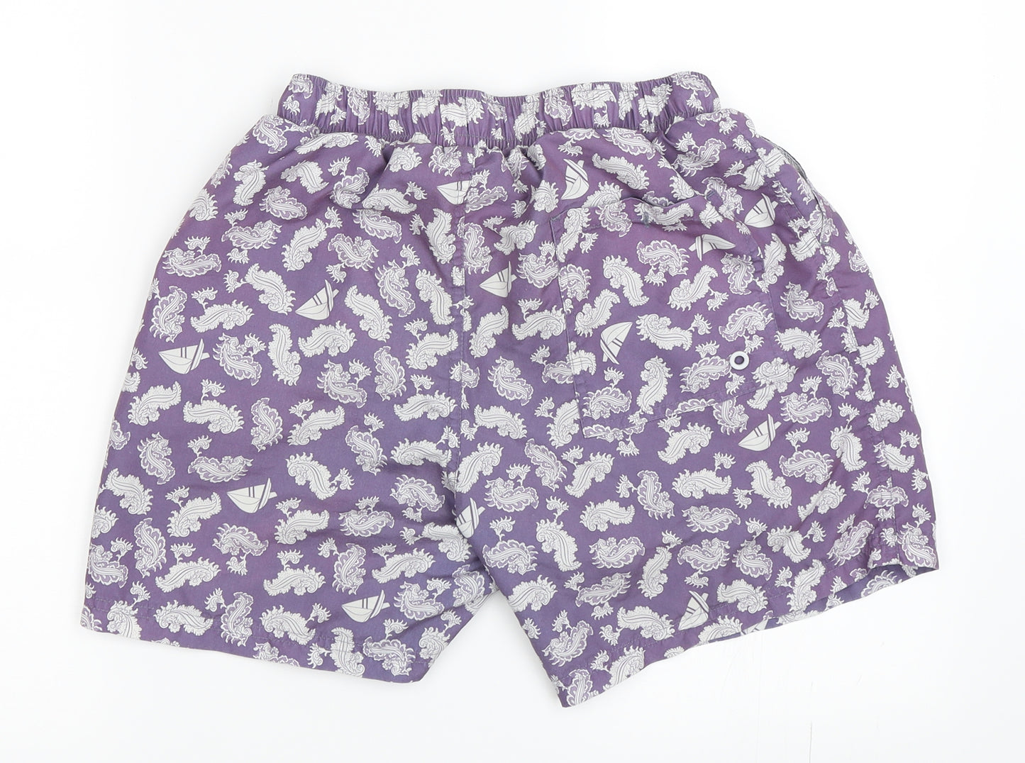 Preworn Mens Purple   Bermuda Shorts Size S - swim shorts