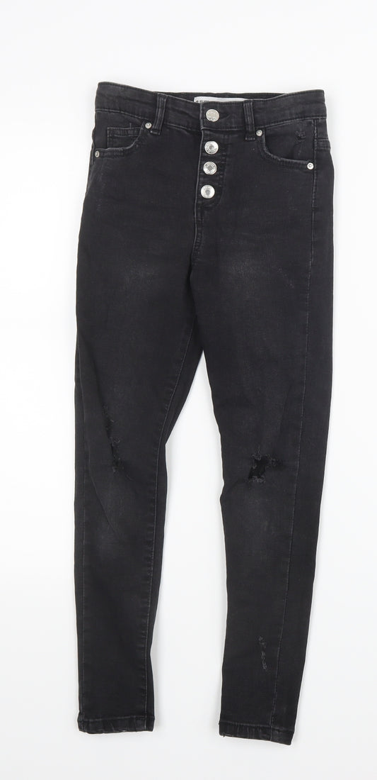 Denim Co. Boys Black  Denim Straight Jeans Size 9-10 Years