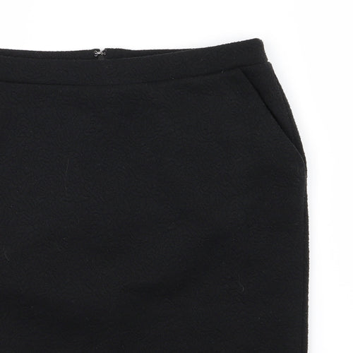 Adrienne Vittadini Womens Black   A-Line Skirt Size M