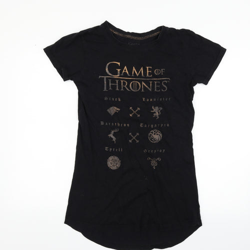 Game Of Thrones Womens Black   Basic T-Shirt Size S