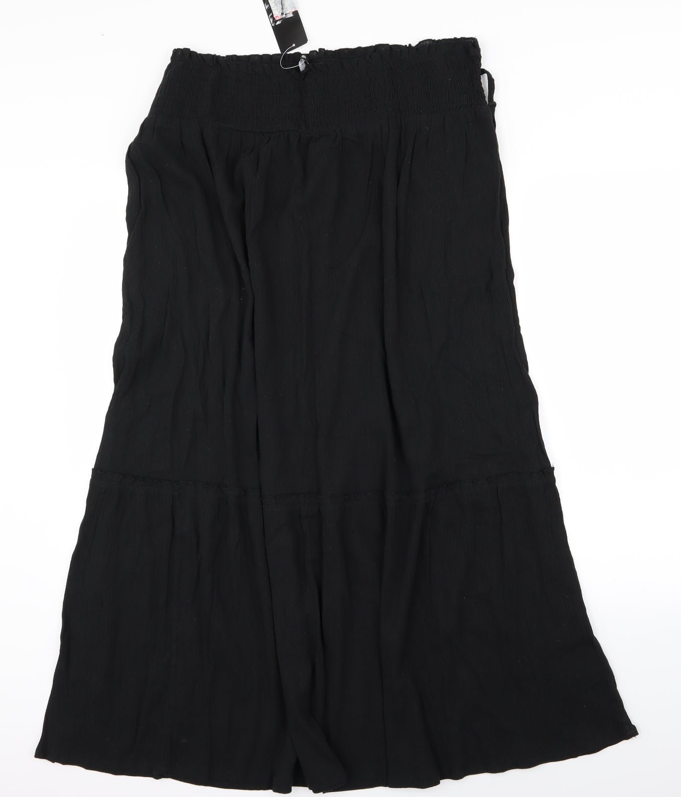 Asda George Womens Black Maxi Skirt Size 20 Stretch waistband