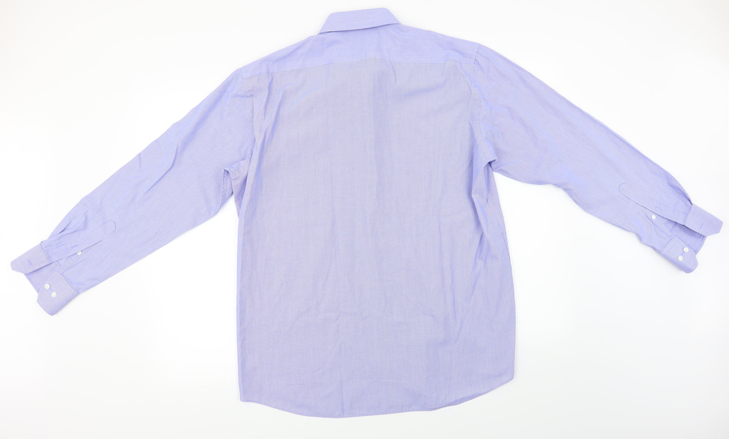 Daniel Hechter  Mens Blue Striped   Dress Shirt Size L
