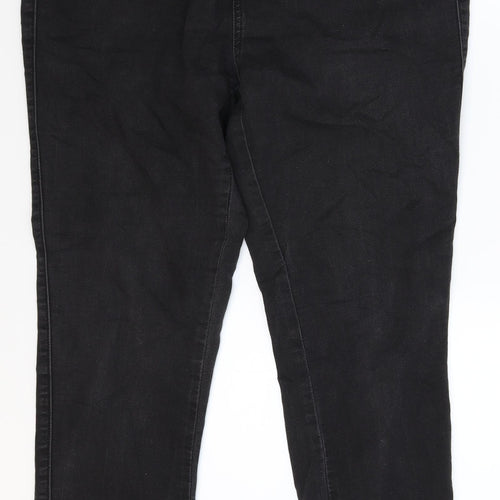 Arcadia Womens Black  Denim Jegging Jeans Size 16 L28 in