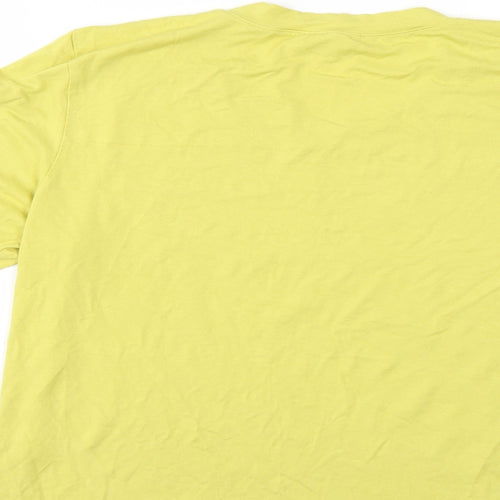 APANAGE Womens Yellow   Basic T-Shirt Size XL