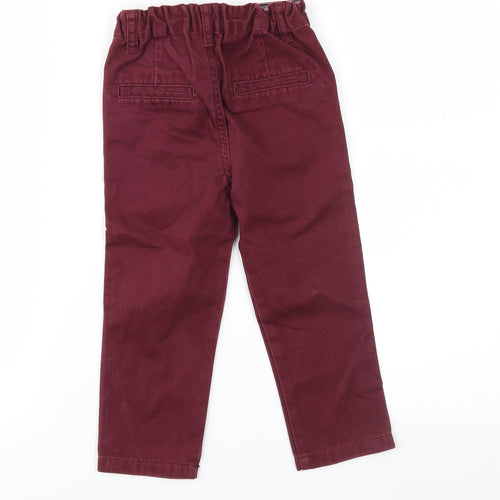 Denim & Co. Boys Red  Denim Straight Jeans Size 2-3 Years