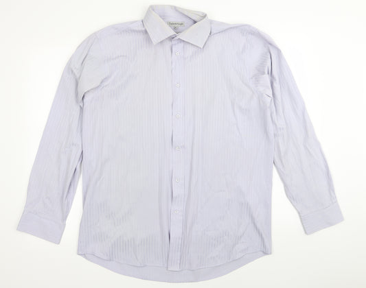 taylor and wright Mens Purple    Dress Shirt Size 16.5