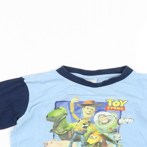 Disney Toy Story Boys Blue   Basic T-Shirt Size 3-4 Years  - toy story