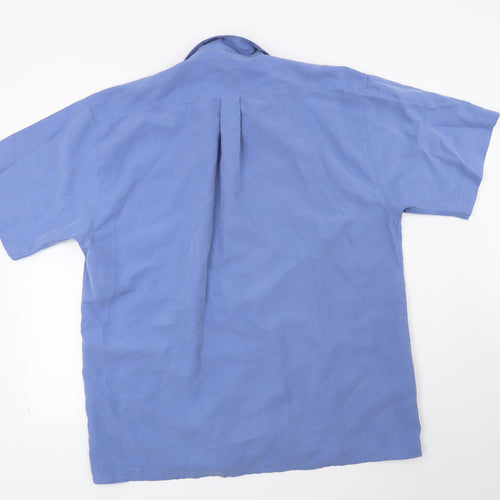 Pod Mens Blue    Dress Shirt Size L