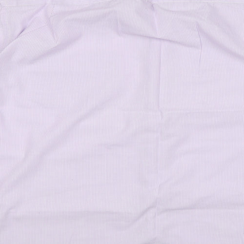 F&F Mens Purple Striped   Dress Shirt Size 16