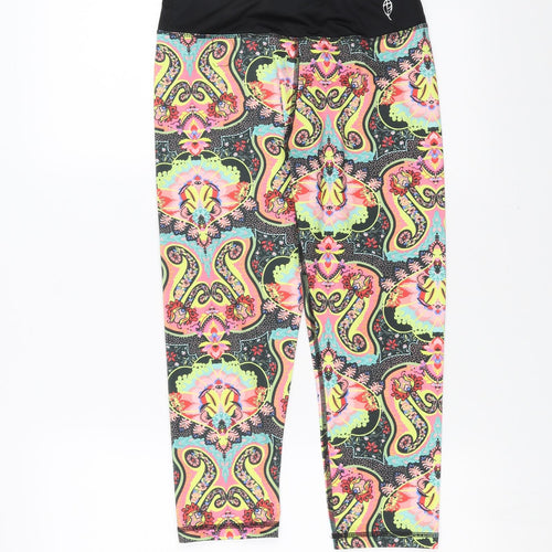 Penti Womens Multicoloured Floral  Cropped Leggings Size S L20 in