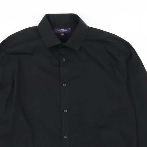 Taylor & Cutter Mens Black    Dress Shirt Size 15.5