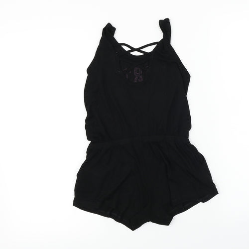 H&M  Girls Black   Jumpsuit One-Piece Size 8 Years